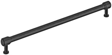 Signature Hardware 954061-18 Lazzara 18 Inch Center to Center Hammered Appliance Pull - Matte Black