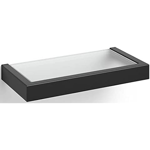 Estante de Pared para baño (Acero Inoxidable), Color Negro Cover