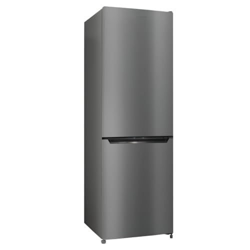 INFINITON Frigorifico Combi FGC-236C70XEM, E, 170 cm, 231 L, No Frost Total, Puerta reversible, Tirador integrado, Inox