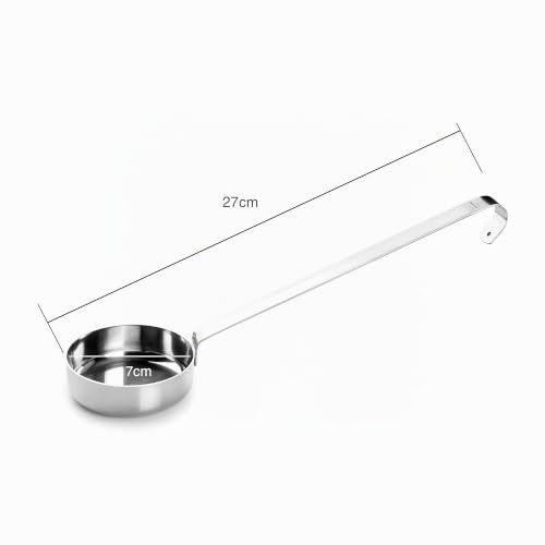Lacor - 60562 - Bol de sauce à pizza, Louche de cuisine, Bol en acier inoxydable, Ustensiles de cuisine, Capacité 80 g, Longueur 27 cm, Fini brillant – vue 2
