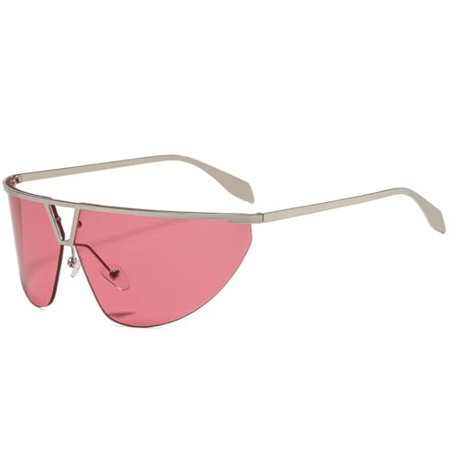 Lunettes de soleil rétro luxe en métal fin et verres biseautés