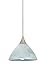 Besa Lighting-Besa Domi Pendant 1XC Marble Satin Nickel 1x50W GY6.35-1XC-174352-SN
