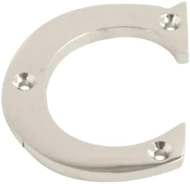 Chrome Door Numbers Screw On 3 Inch Number 1 Door Number Elegant and Bold Door Numerals Suitable for All Door Types Including Wooden uPVC and Composite.
