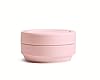 STOJO On-The-Go Collapsible Coffee Cup - 12oz / 355ml - Reusable & Foldable Silicone Travel Mug with Lid - Portable, Pocket Size - Dishwasher Safe - Carnation #3