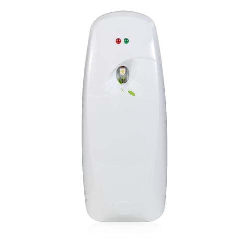 Automatic Air Freshener Spray Dispenser - Commercial and Home Use - Multiple Time Scent/Mist Release Settings for Room/Restroom Sprayer,Air Freshener not Included,White