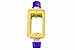 Portable Yellow 2-Gang Double Sided Outlet Box W/ (2) 1/2In Npt Nm Bushings for