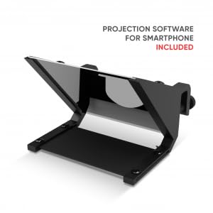 Teleprompter für Notebooks und Laptops, Universelle Kompatibilität mit Allen Laptops, Kompatibel mit Allen Smartphones sowohl Apple als auch Android