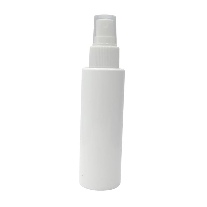 PHARCOS 100ml Milky White Refillable Spray Bottle – PET Plastic with White Mist Pump & Dust Cap | Empty Flat Shoulder Fine Mist Bottle for Hair, Toner, Skincare (Pack of 1)-image-35