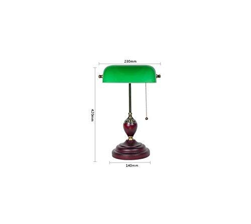 Lampe verte decoration maison retro salon etude bois GZZ