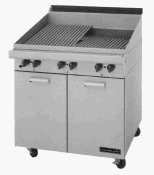 Garland MST17BT Master Series Gas Charbroiler with 17"W x 23"D Grill Area, Piezo Spark Ignition & Modular