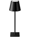 KDG Cordless Table Lamp, Portable LED Desk Lamp, 5000mAh Battery Operated, 3 Color Stepless Dimming Up, for Restaurant/Bedroom/Bars/Outdoor Party/Camping/Coffee Shop Atmosphere Night Light(Black)