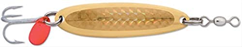 Luhr Jensen 1/4 Krocodile (Treble Hook) Brass/Gold Prism-Lite