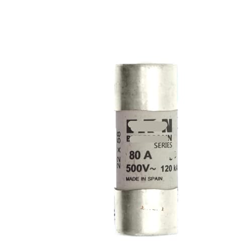 Fusible C22G80S a percuteur noir 22X58mm pour protection industrielle