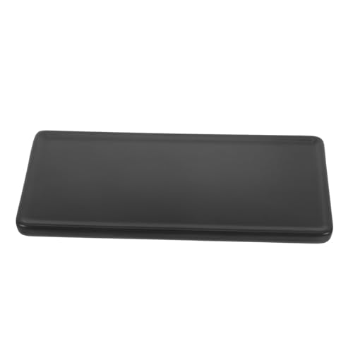 Plato rectangular japonés de cerámica negra SECFOU miniatura 1