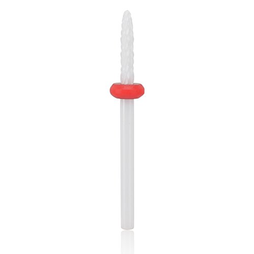 Segbeauty 3/32 inches Nail Care Ceramic Drill Bit, High-Hardness Needle Top Fine Grit Universal Manicure Tool, Electric Nail Polish Toe & Nail Dead Skin Remover for Nail Art Beauty Nail Salon