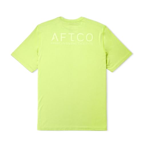 AFTCO Men's Samurai SS Performance Shirt (US, Alpha, Medium, Regular, Regular, Anemone Heather)