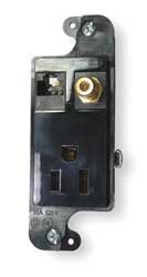 Receptacle, Voice/Data, 5-15R, 125V