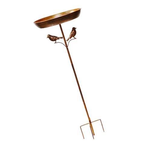 Bain d'oiseaux élégant en résine robuste pour aménagement extérieur - 5