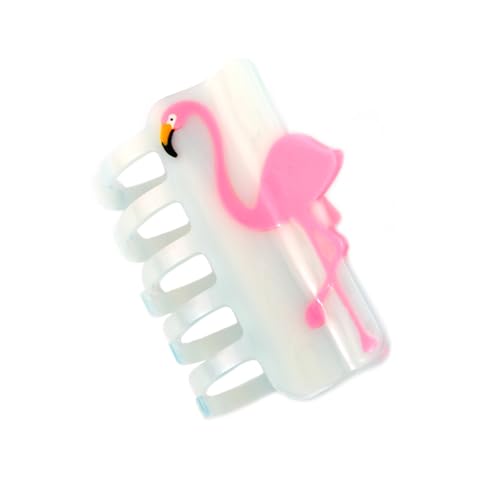 Pink and Purple Iridescent Flamingo Hair Claw Clip Personalized Acetate Novelty Hair Claw for Women Gift 1 Piece