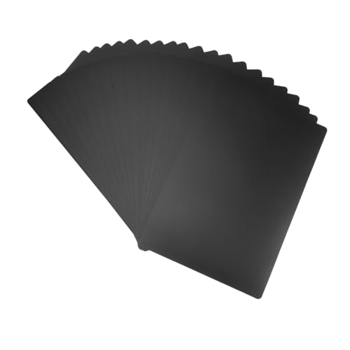 LRXIYODE 20個ビニールレコード用仕切りカード 薄型で頑丈なブラックプラスチック製インデックス仕切板 アパートや にな省スペース設計 レコ