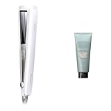 【ヘアマスク付】パナソニック ヘアーアイロン ストレート用 ナノケア スムースグロスコーティングプラス 海外対応 白 EH-HS0J-W + DROASクレイヘアマスク