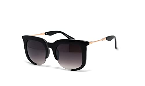 Óculos De Sol Feminino Com Proteção Uv-400 Y-167 (Preto-Brilhante)