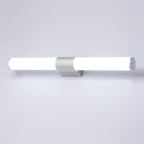 YOOCHUENG Luces de Pared LED Minimalismo Contemporáneo Apliques de Pared Lámpara de Pared para Baño Gris Plata Lámpara LED de Pared para Tocador,Dormitorio,Armario con Espejo (1Pc)