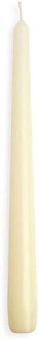 BOLSIUS Ivory Taper Candles 100 Count Bulk Pack - 10 Inch Dinner Candle Set - 7+ Burn Hours - Premium European Quality - Smooth Flame - 100% Cotton Wick - Smokeless & Dripless Household Candlesticks
