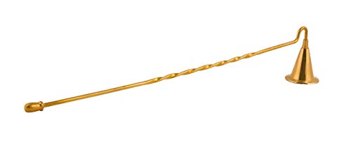 NEEZ Spegnicandele Candele Ottone, Spegnitoi in Sicurezza, Stile Vintage con Testa Mobile, Adatto a Ufficio Casa e Chiesa, Accessori per Candele (Forma del Cappello-Spegnicandele)
