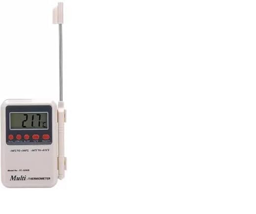 Spinxx Multi-Stem Digital Thermometer with External Sensing Probe and Portable LCD Digital, Accurate Fast Response Model N...