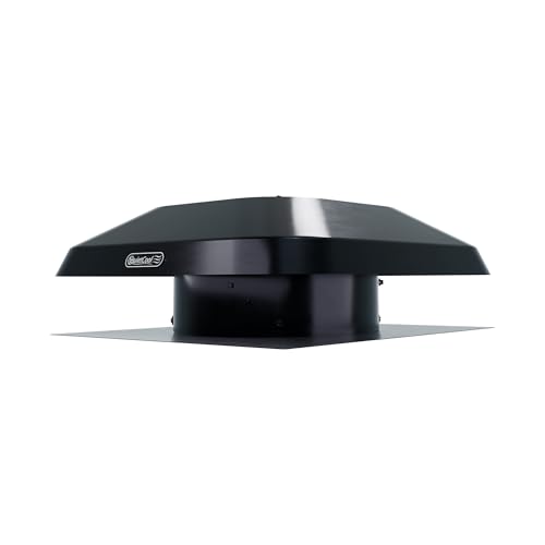 Quietcool AFR SMT PRO-2.0 Roof Mount Smart Attic Fan - 1922 CFM - Smart App Control - Thermostat and Humidistat - 20ft Power Cord - Plug-and-play - Two Speed