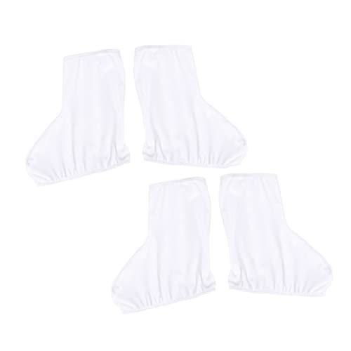balacoo 2 Pairs Wear Resistant Skate Boot Covers Comfortable Protective Gear for Ice Skating Durable Fluff Material Fit for Skates Present for Skating Enthusiasts