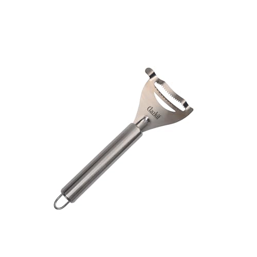 Clazkit Stainless Steel Corn Peeler Tool – Heavy Duty Corn Stripper, Sweet Corn Kernel Remover, Serrated Blade Corn Cutter, Kitchen Tool for Fast Corn Peeling-Pack of 1