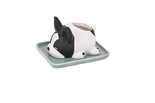 りぶはあと 素焼き加湿器 ねむねむアニマルズ フレンチブルドッグのブブル 約W8xD10xH6cm 51018-98