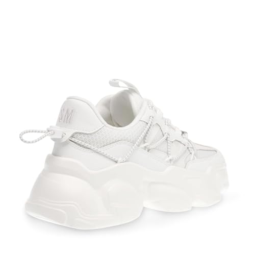 Steve Madden Steve Madden Women's Spectator Sneaker, White/White, 8