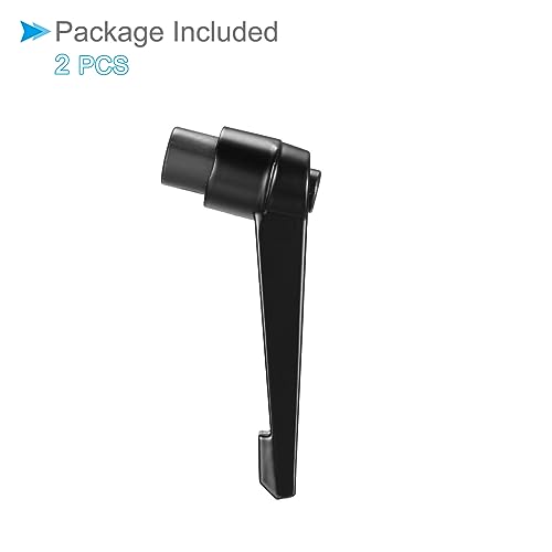 Image of Clamping Lever Handles, M10 Female Thread 93mm Lever, Adjustable Quick Release Locking Rotating Knobs Black - (Applications: for Lathe Machinery), 2-Pieces