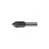 Cleveland C46216 High-Speed Steel Center Reamer/Countersink, Steam Oxide Finish, 4 Flute, 3/8
