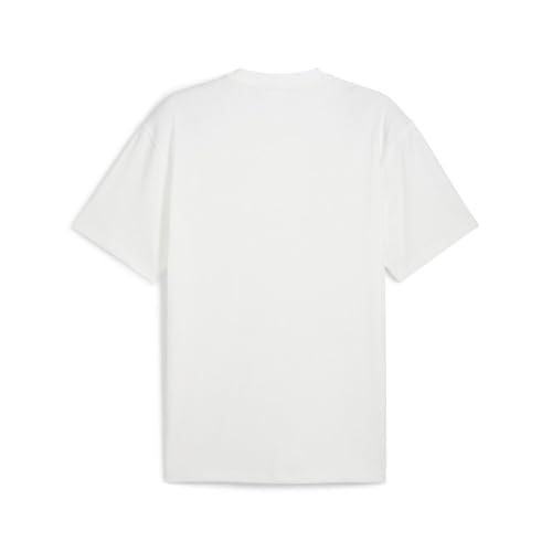 Image of PUMA Mens Made With Quality Graphic Crew Neck Short Sleeve Casual Tops Casual - White