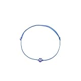 NAZ COLLECTION - Handmade Evil Eye Bracelet Royal Blue String Kabbalah Protection Hamsa Adjustable Mexican Bracelet Mal De Ojo Luck Amulet for Women Men Family Friends (Royal blue)