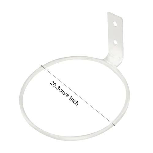 Image of Acrylic Design ArtPlant Pot Ring Wall Hanger Iron Modern Wall Mounted Hanging Bracket Flower Pot 8 inch Pack of 6
