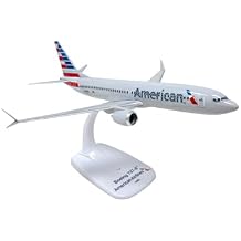 American 13-Cur 737-MAX8 1200 Scale - Plastic Snap-Fit Model Airplane - Collectible Replica of American Airlines Aircraft - Part# ABO-7378MH-001