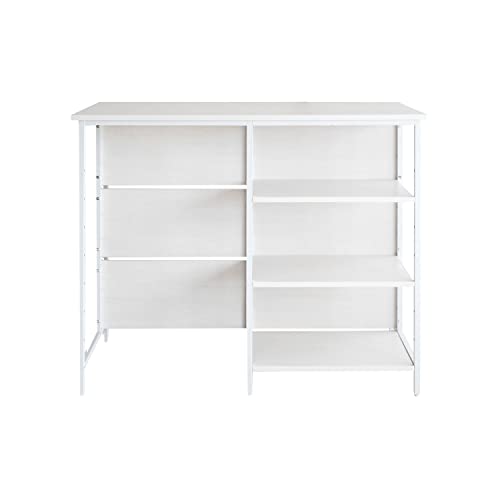 �A�X�N���G�C�g �L�b�`���J�E���^�[ �J�E���^�[�e�[�u�� �S�~���ド�b�N ��120cm �Ԏd�؂� ��Ƒ� �z���C�g �i�`������ �u���E��(�z���C�g)