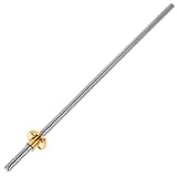 Hemobllo 3D Printer T8 Lead Screw 300mm with Nut T Shape Threaded Rod for Stepper Motor Compatible with Ender Series Industrial 3D Printer Parts
