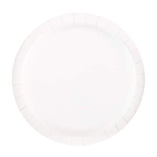 Glad Round Disposable Paper Plates for All Occasions | Soak Proof, Cut Proof, Microwaveable Heavy Duty Disposable Plates | 8.5" Diameter, 50 Count Bulk Paper Plates3