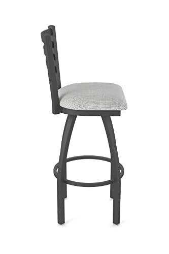 410 Jackie Butaco Giratorio de Barra 36" con Acabado en Pewter y Asiento Graph Alpine miniatura 5