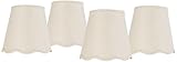 Springcrest Mylie Off-White Empire Lamp Shade 4x6x5.5 (Clip-On) Set of 4 - Springcrest