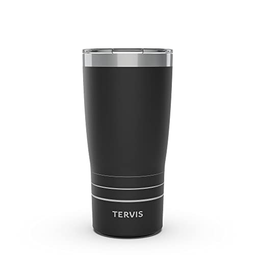 Tervis Traveler Powder Coated Stainless Steel Triple Walled Insulated Tumbler Travel Cup Keeps Drinks Cold & Hot, 20oz, Onyx Shadow - image 1