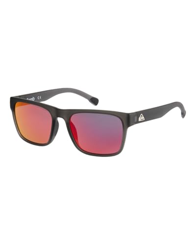Quiksilver Bomb Lunettes de Soleil, Gris Cristal Mate/Diamante Ml, Taille Unique para Hombre