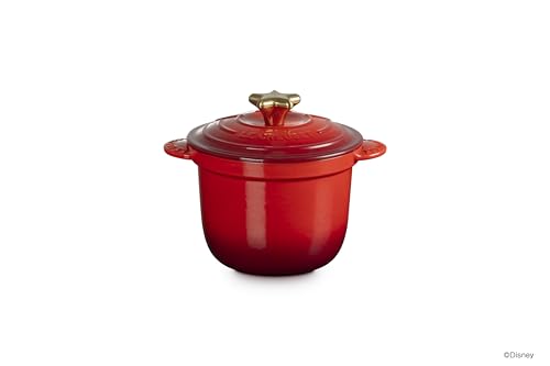 ル・クルーゼ(Le Creuset) 鋳物ホーロー鍋 ミッキーマウス/ココット・エブリィ 18 チェリーレッド (スターツマミ) オーブン 食洗器対応 【日本正規販売品】のサムネイル