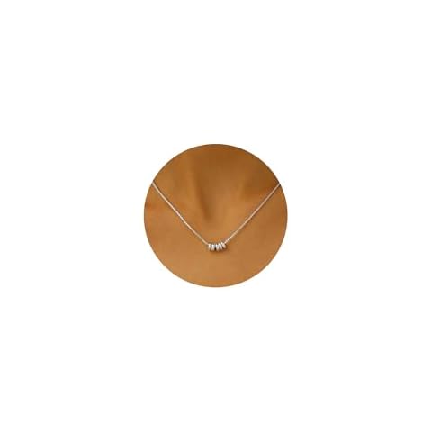 HLJEO Dainty Silver Bead Necklace Cover